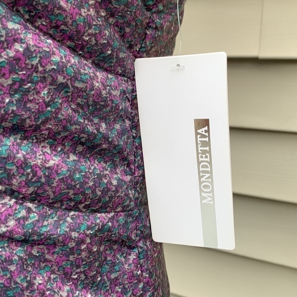 Mondetta Mix Up Charcoal/Tweed Print Puffer Vest - Picture 4 of 16